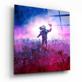 New Worlds Glass Wall Art.